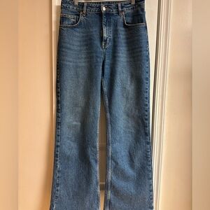 Top Shop Wide Leg Jeans Medium Wash
